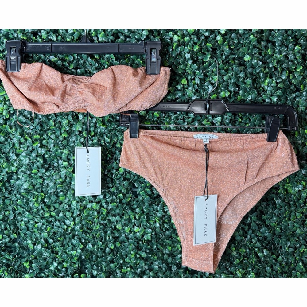 Emory Park Peach Bikini Set